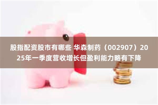 股指配资股市有哪些 华森制药（002907）2025年一季度营收增长但盈利能力略有下降